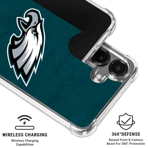 NFL Philadelphia Eagles Distressed Galaxy S26 Clear Case