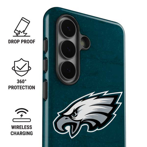 NFL Philadelphia Eagles Distressed Galaxy S26 Impact Case
