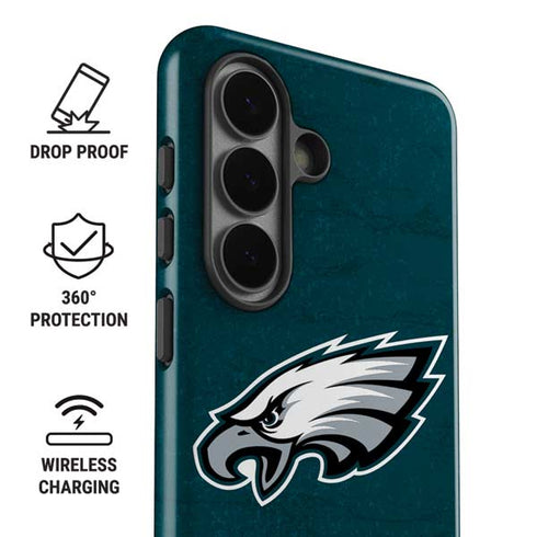 NFL Philadelphia Eagles Distressed Galaxy S26 Plus Impact Case