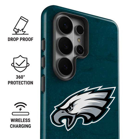 NFL Philadelphia Eagles Distressed Galaxy S26 Ultra Impact Case
