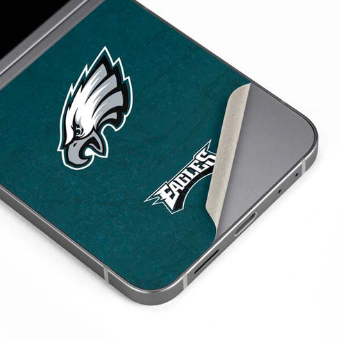 NFL Philadelphia Eagles Distressed Galaxy Z Flip6 Skin