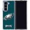 NFL Philadelphia Eagles Distressed Galaxy Z Fold5 5G Clear Case