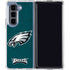 NFL Philadelphia Eagles Distressed Galaxy Z Fold5 5G Clear Case