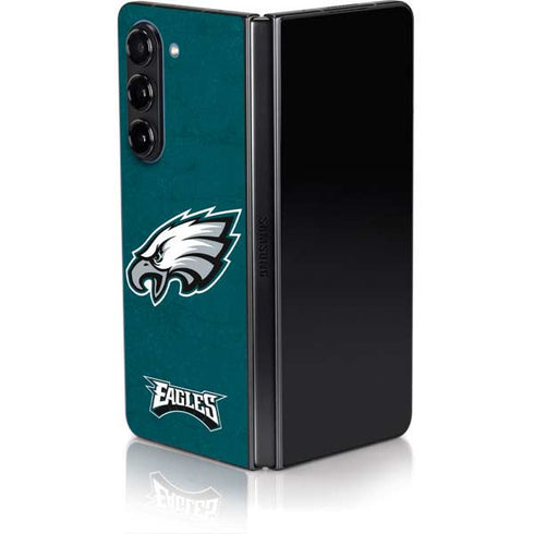 NFL Philadelphia Eagles Distressed Galaxy Z Fold5 5G Skin
