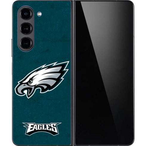 NFL Philadelphia Eagles Distressed Galaxy Z Fold5 5G Skin