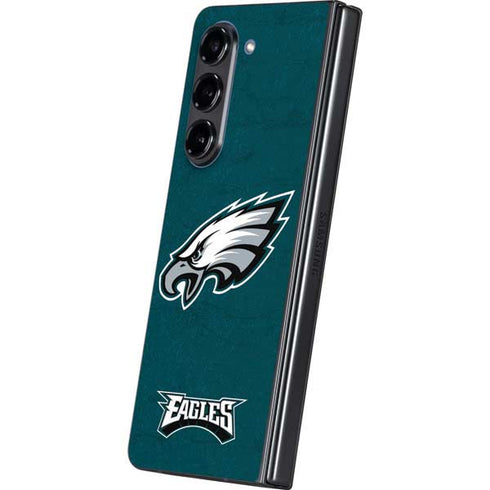 NFL Philadelphia Eagles Distressed Galaxy Z Fold5 5G Skin