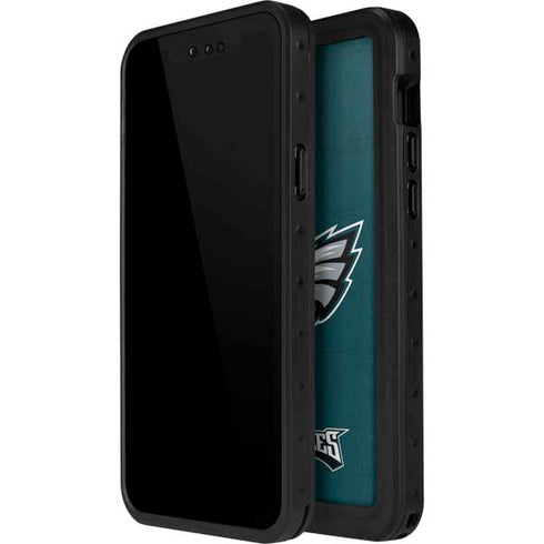 NFL Philadelphia Eagles Distressed iPhone 15 Pro Waterproof Case