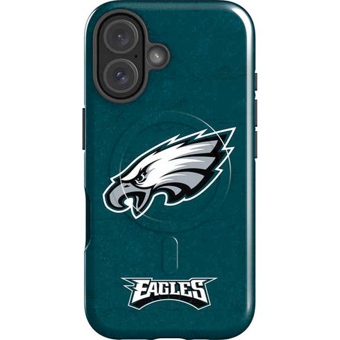 NFL Philadelphia Eagles Distressed iPhone 16 Magsafe Impact Case