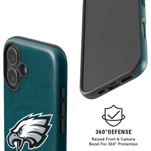 NFL Philadelphia Eagles Distressed iPhone 16 Magsafe Impact Case