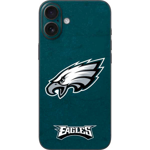 NFL Philadelphia Eagles Distressed iPhone 16 Plus Skin