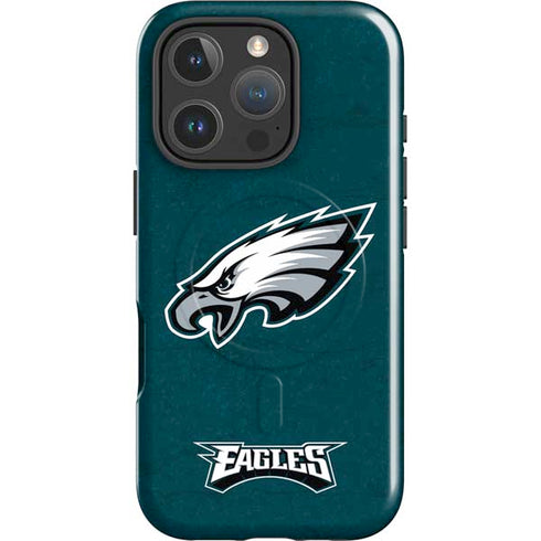 NFL Philadelphia Eagles Distressed iPhone 16 Pro Magsafe Impact Case
