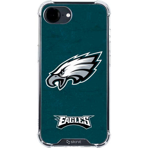 NFL Philadelphia Eagles Distressed iPhone 16e Clear Case