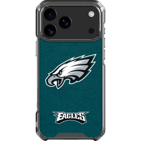 NFL Philadelphia Eagles Distressed iPhone 18 Pro Max Clear Case