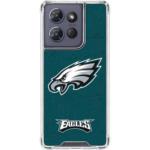 NFL Philadelphia Eagles Distressed Moto G Play 5G (2025) Clear Case
