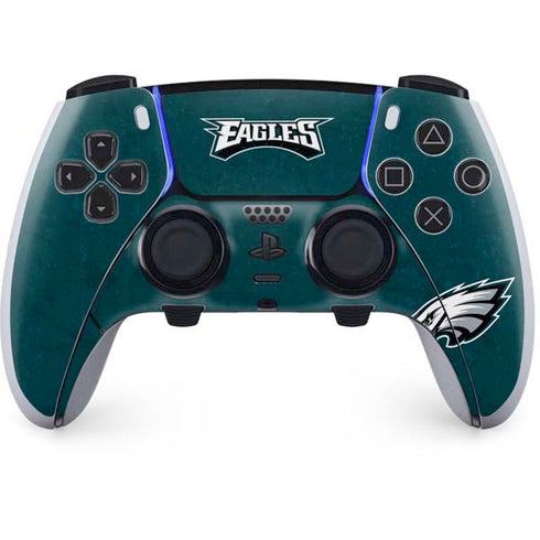 NFL Philadelphia Eagles Distressed PS5 DualSense Edge Pro Controller Skin