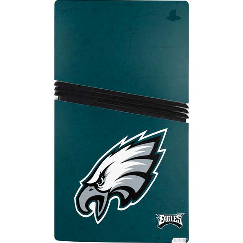 NFL Philadelphia Eagles Distressed PS5 Pro Console Skin