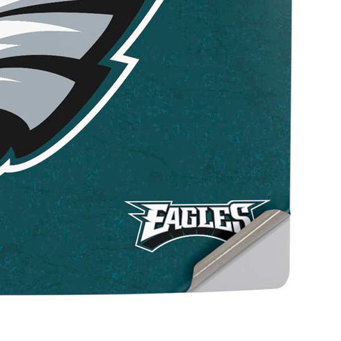 NFL Philadelphia Eagles Distressed PS5 Pro Disk Console Skin