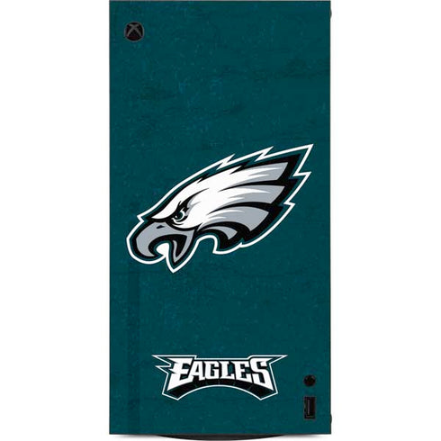 NFL Philadelphia Eagles Distressed XBox Series X Digital Edition Console Skin