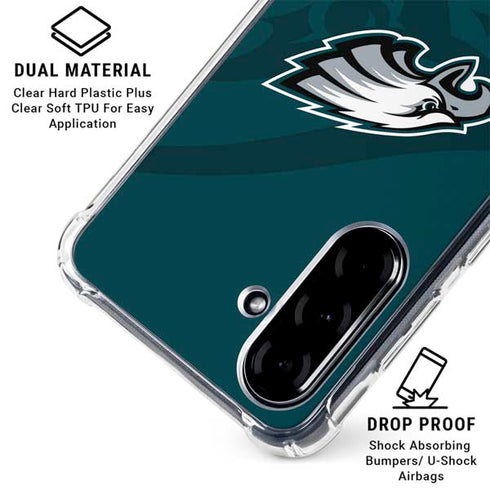 NFL Philadelphia Eagles Double Vision Galaxy A36 5G Clear Case