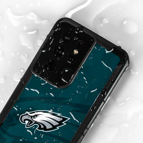 NFL Philadelphia Eagles Double Vision Galaxy S24 Ultra Waterproof Case