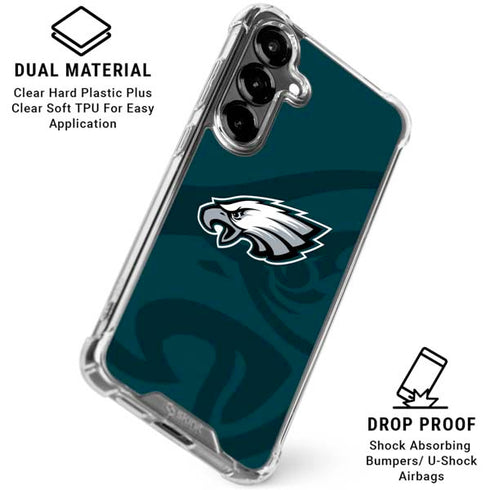 NFL Philadelphia Eagles Double Vision Galaxy S26 Plus Clear Case