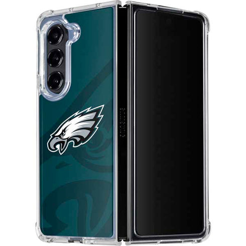 NFL Philadelphia Eagles Double Vision Galaxy Z Fold5 5G Clear Case