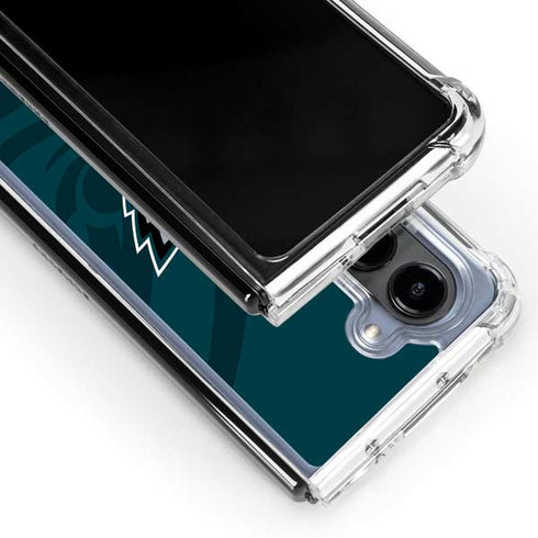 NFL Philadelphia Eagles Double Vision Galaxy Z Fold5 5G Clear Case