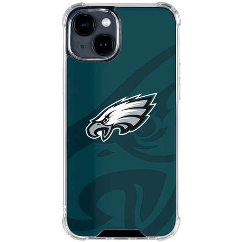 NFL Philadelphia Eagles Double Vision iPhone 15 Clear Case