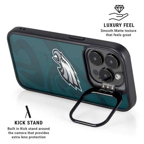 NFL Philadelphia Eagles Double Vision iPhone 15 Pro Max Kickstand Case