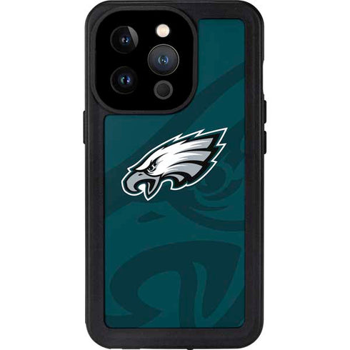 NFL Philadelphia Eagles Double Vision iPhone 15 Pro Waterproof Case
