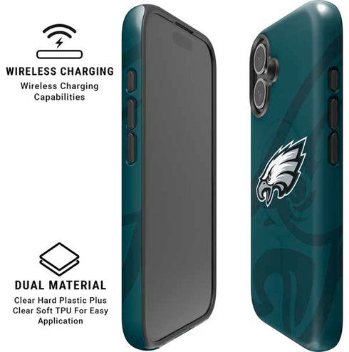 NFL Philadelphia Eagles Double Vision iPhone 16 Magsafe Impact Case