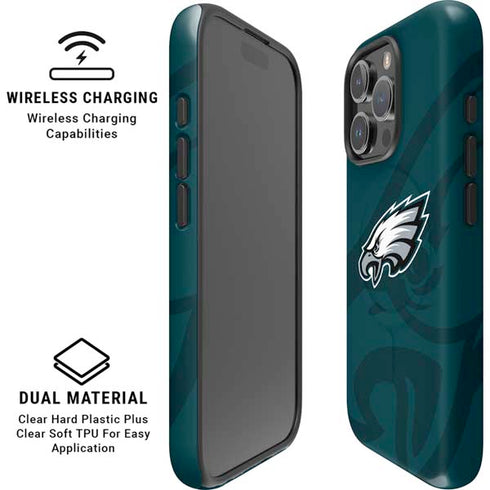 NFL Philadelphia Eagles Double Vision iPhone 16 Pro Max Magsafe Impact Case