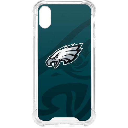 NFL Philadelphia Eagles Double Vision iPhone XS Clear Case