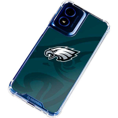 NFL Philadelphia Eagles Double Vision Moto G 5G (2024) Clear Case