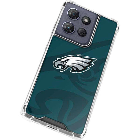 NFL Philadelphia Eagles Double Vision Moto G Power 5G (2025) Clear Case