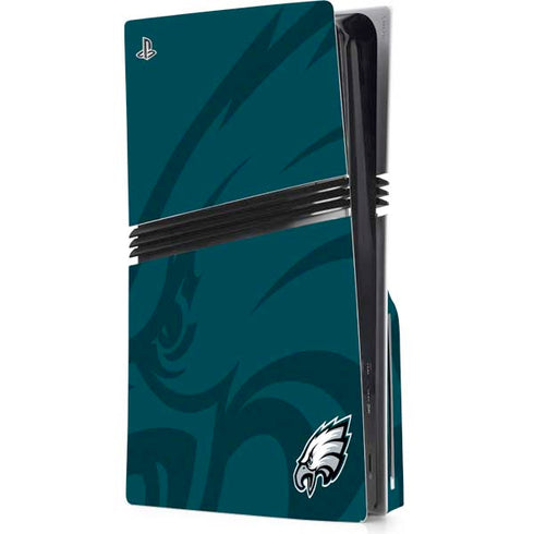 NFL Philadelphia Eagles Double Vision PS5 Pro Disk Console Skin