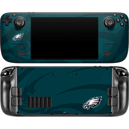 NFL Philadelphia Eagles Double Vision Steam Deck Handheld Gaming Computer OLED Skin