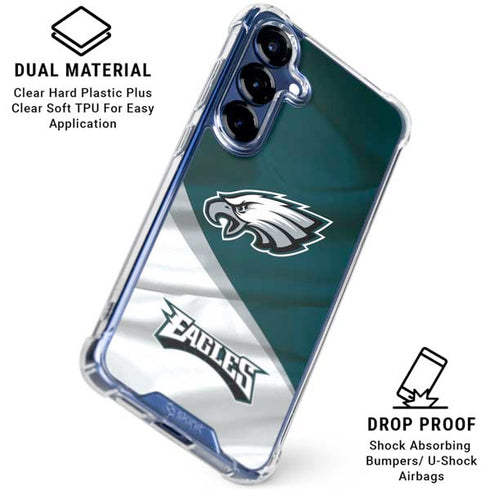 NFL Philadelphia Eagles Galaxy S25 FE Clear Case