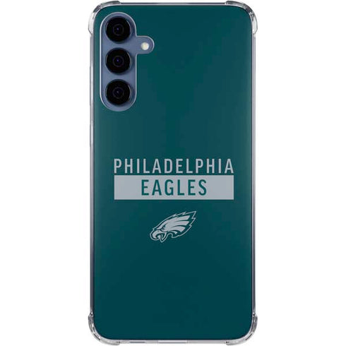 NFL Philadelphia Eagles Green Performance Series Galaxy A55 5G Clear Case