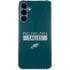 NFL Philadelphia Eagles Green Performance Series Galaxy A55 5G Clear Case