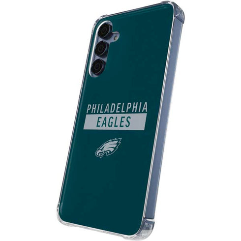 NFL Philadelphia Eagles Green Performance Series Galaxy A55 5G Clear Case
