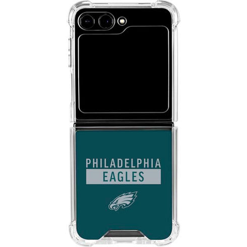 NFL Philadelphia Eagles Green Performance Series Galaxy Z Flip6 Clear Case