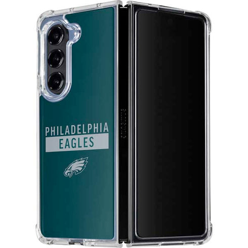 NFL Philadelphia Eagles Green Performance Series Galaxy Z Fold5 5G Clear Case