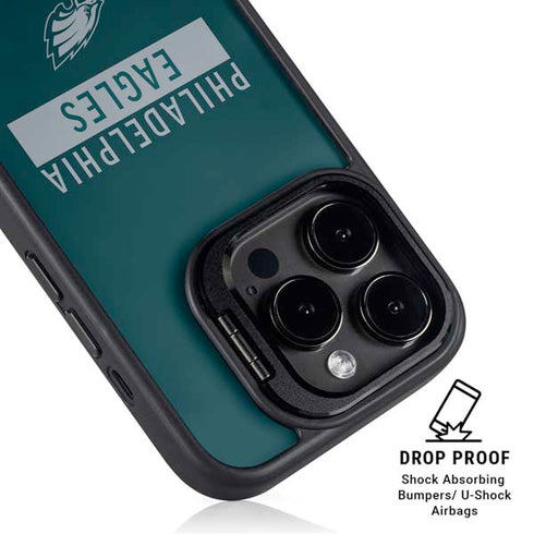 NFL Philadelphia Eagles Green Performance Series iPhone 14 Pro Kickstand Case