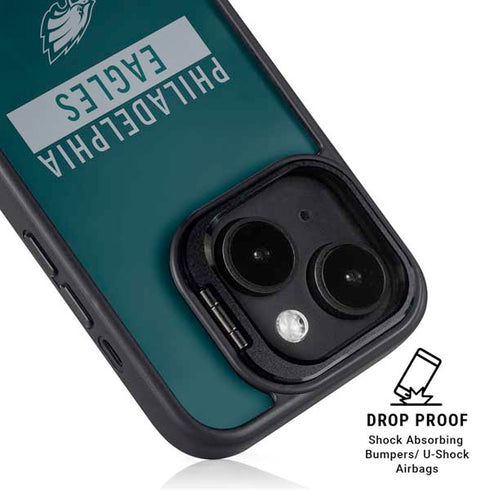 NFL Philadelphia Eagles Green Performance Series iPhone 15 Plus Kickstand Case
