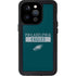 NFL Philadelphia Eagles Green Performance Series iPhone 15 Pro Waterproof Case
