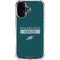 NFL Philadelphia Eagles Green Performance Series iPhone 16 Plus Clear Case