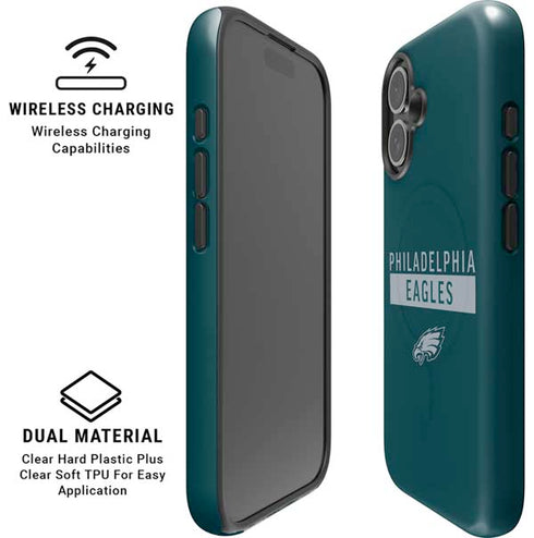 NFL Philadelphia Eagles Green Performance Series iPhone 16 Plus Magsafe Impact Case