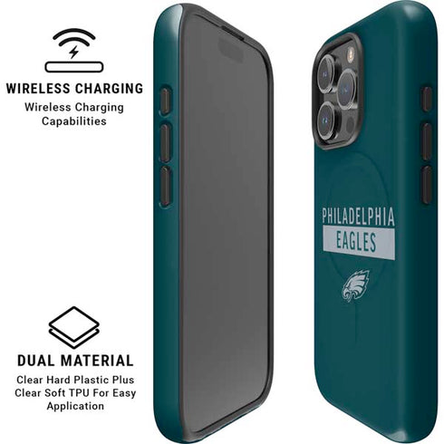 NFL Philadelphia Eagles Green Performance Series iPhone 16 Pro Magsafe Impact Case