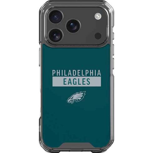 NFL Philadelphia Eagles Green Performance Series iPhone 18 Pro Clear Case